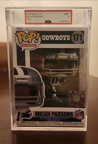 Micah Parsons Pop Football NFL Dallas Cowboys Funko Pop 171 PSA 9
