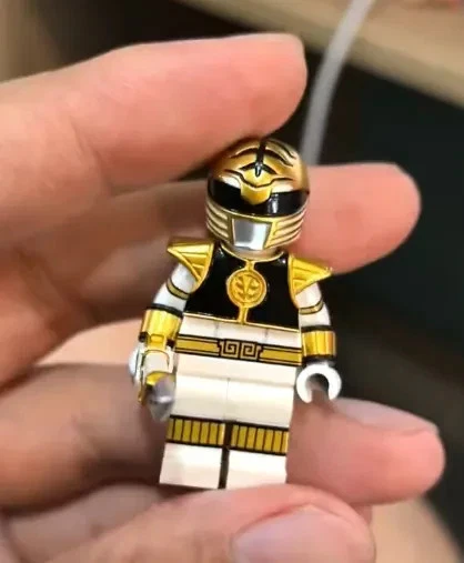 LEGO LifeBrick Mighty Morphin Power Rangers White Ranger Minifigure NEW SEALED - Image 4 of 4