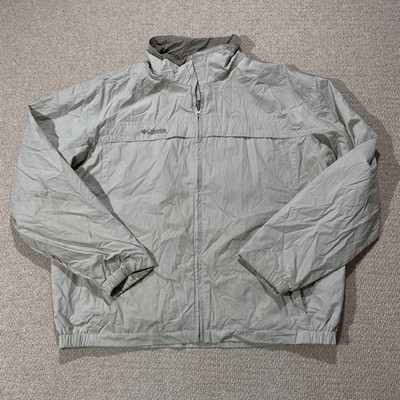 Columbia Bomberjacke Herren XL Creme Beige Outdoor Wandern Windbreaker