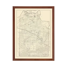 Old Map of Clay County, TX 1882 - Vintage Texas Art