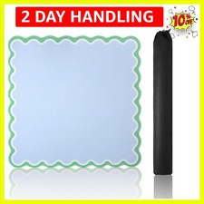 Blue Mahjong Mat 31.5  x 31.5  with Black Carrying Bag, Anti-Slip, Noise-Redu...