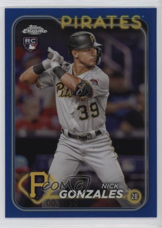 2024 Topps Chrome Blue Refractor /150 Nick Gonzales #72 0z4u