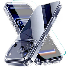 For iPhone 18 Pro Max 17 Pro Max Case Phone Cover Shockproof  Tempered Glass