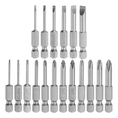 18-teilig Schraubendreher-Bits für Phillips & Schlitz 1/4'' Magnet-Hex
