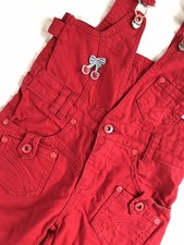 Villa Happ Latzhose ca.Gr.116/122/6-7 J-Rot Jeans Latz Einteiler-3/4-7/8 Hose