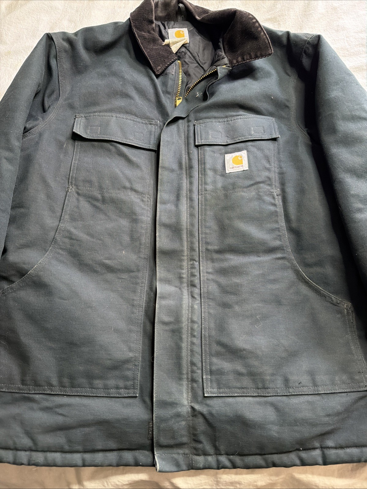 Carhartt C03 BLK XL 46 Quilted Lined Jacket Arctic Workwear USA Union thumbnail 3