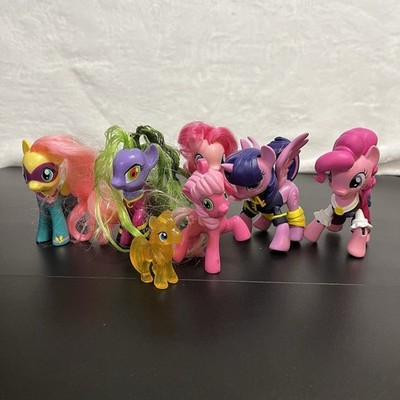 My Little Pony 2 Power Ponies Fluttershy Mane-iac Mayhem Assorted Types Lot of 7