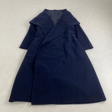 W4311 Y  s Long Coat, Vintage Wool, Distinctive Collar, Deconstructed Design