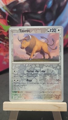 Tauros 128/165 Reverse Holo MEW SV: Scarlet & Violet 151 Uncommon NM-MP