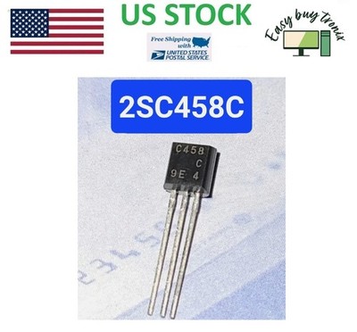2Pcs 2SC458C Hitachi TO-92 NPN Transistor C458C New Original Parts, USA