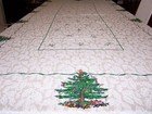 Spode Christmas Tablecloth 56" X 112" EUC