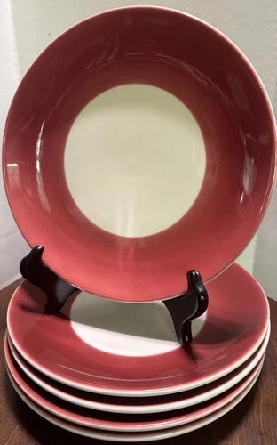 Set (5) Homer Laughlin 9 In Dinner Plates Heavy Duty Restaurant Ware USA