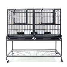 Flyline V2 Single-Double Breeding Bird Cage for Canary Parakeet Cockatiel Lovebi