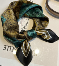 100 Mulberry Silk Shawl cube Print 53X53cm Neckerchief Scarf Bandana wrap new