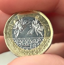 2025 King Charles III Bunny Bees &pound;1 Coin Rare Mint Condition AU-55 charity sale