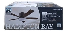 Hampton Bay Melrose 52 in. Indoor LED Hugger Bronze Dry Rated Ceiling Fan