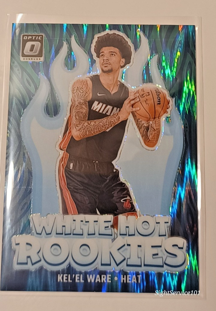 2024-25 Panini Donruss Optic #5 Kel'el Ware White Hot Rookies Green Shock /149