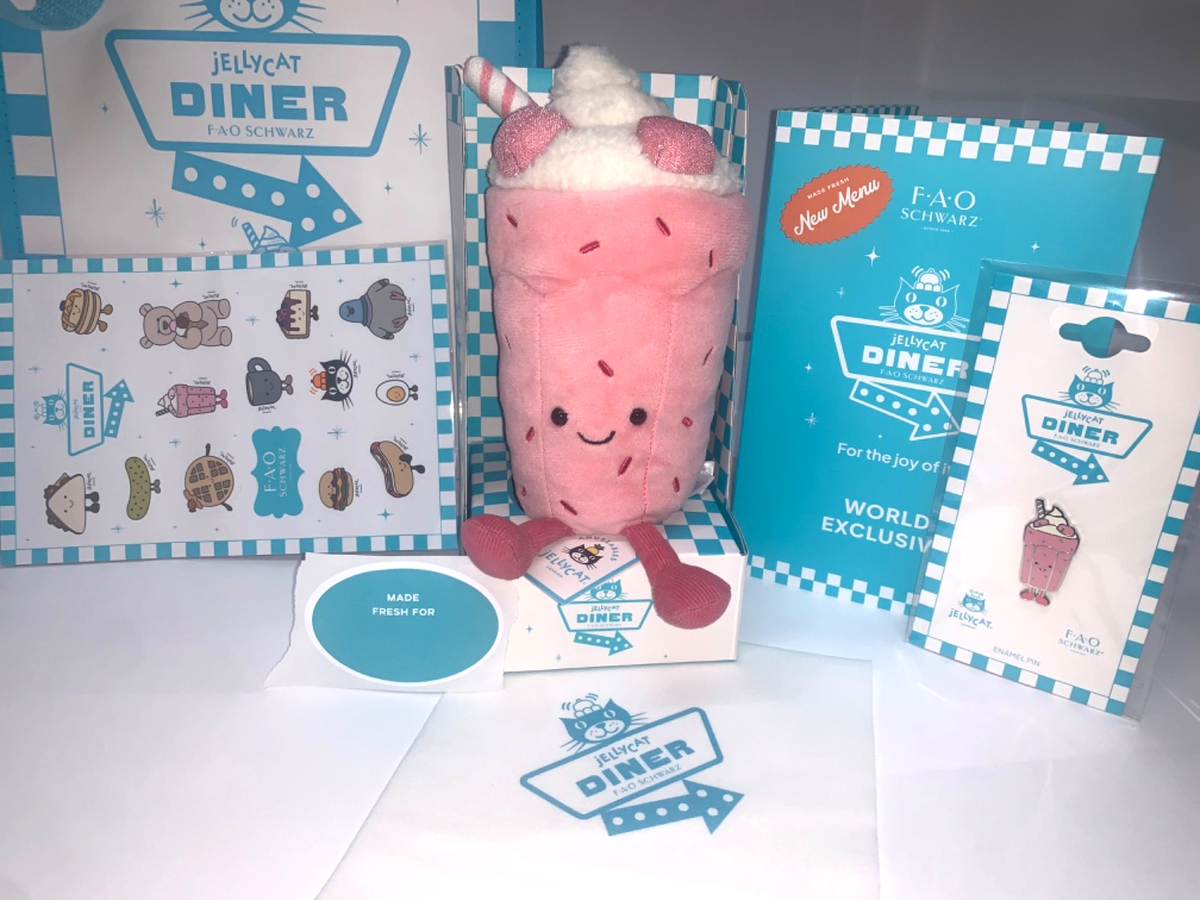 FAOSCHWARZ diner 限定ストロベリーミルクシェイク Jellycat Dinner Amuseable Bubbeca Milkshake – FAO NYC Exclusive