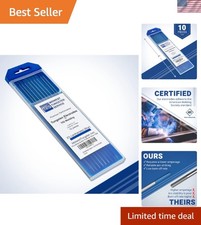 Versatile 0.040" 10-Pack TIG Welding Tungsten Electrodes - Reliable & Durable