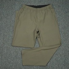 Lululemon Pants Men Large Green ABC Pull On Trouser Training Zip Pockets