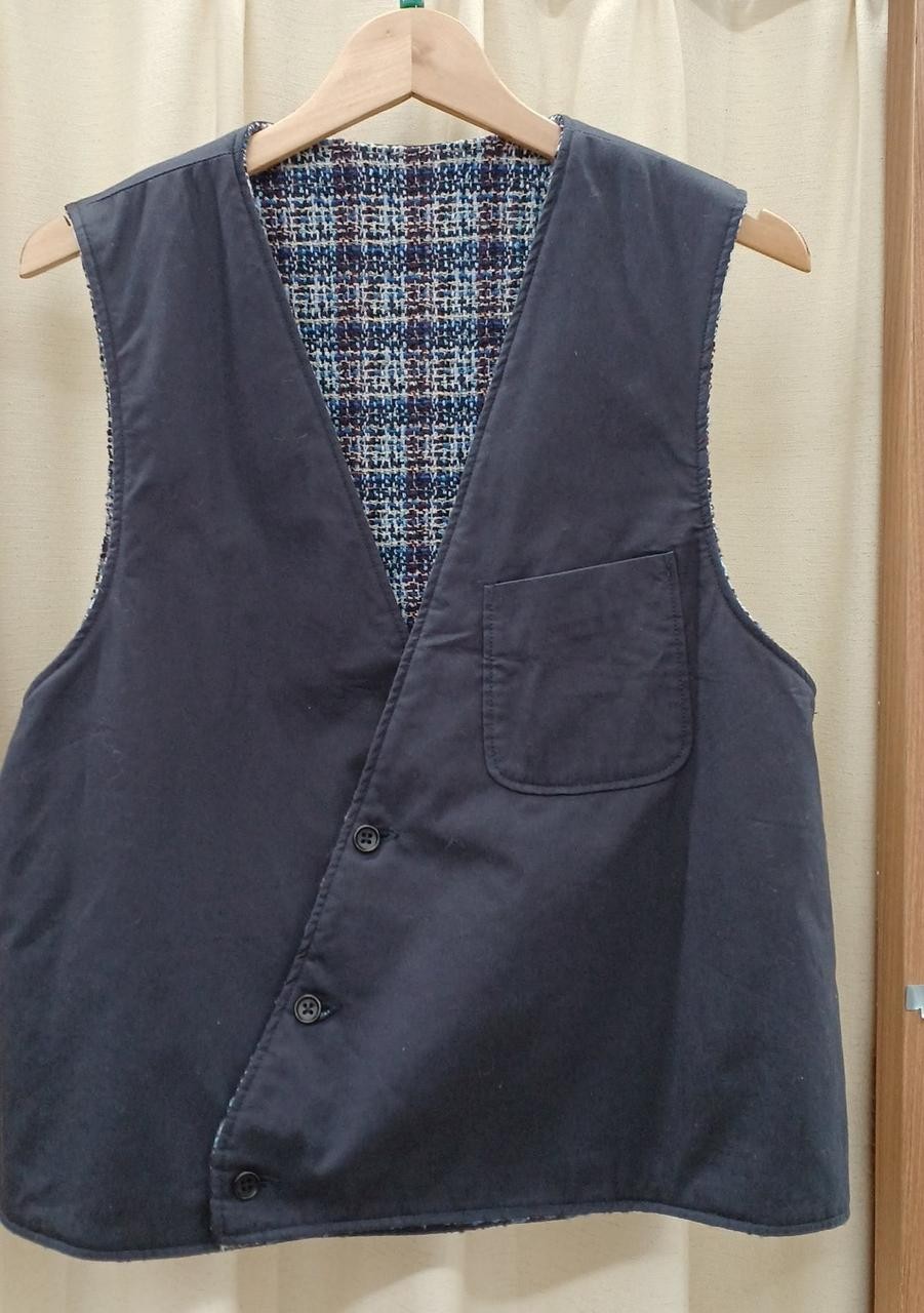 Engineered Garments Blue Condition B Reversible V… - image 1