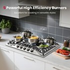 GASLAND 30 In. Gas Cooktop 5 Italy Sealed Burner Cast Iron ‎Stove Gas Hob NG/LPG — photo 4