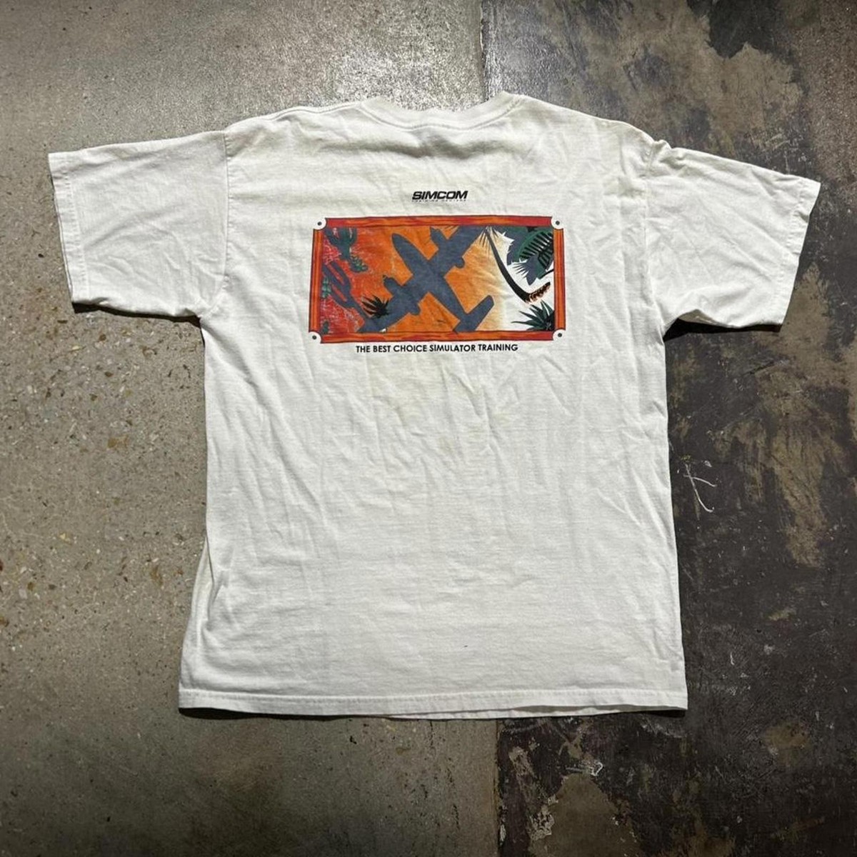 Y2K SIMCOM Plane simulation training shirt 