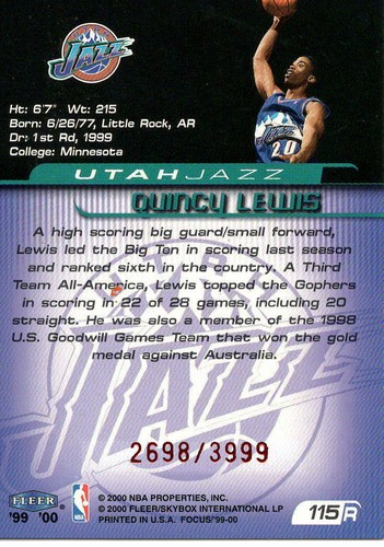 1999-00 FLEER FOCUS ROOKIES - Pick From List - Complete Your Set - Picture 6 of 26