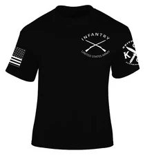 Infantry shirt with CIB US ARMY | Knives Out | Veteran | Patriot | American