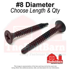 #8-18 Bugle Head Self Drilling Drywall Screws Phos & Oil (Pick Length & Qty)