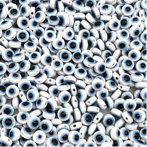 48x 6mm 8mm 10mm Resin Spacer Bead Eyes DIY Bracelet Beads Jewelry Making - Picture 42 of 42