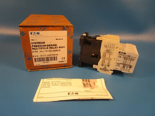 Eaton D15CR62AB, Relay, Freedom 600V Multi-pole Relay, Eight-pole, 110/120V coil