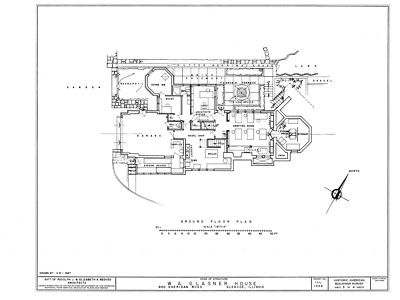 Frank Lloyd Wright Prairie Style house, 3+ bedrooms, architectural