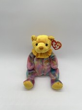 Ty Beanie Babies  November  the Yellow Happy Birthday Teddy Bear Plush