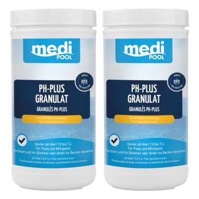 2 x ph Heber, pH Plus Granulat, 2 x 1 KG von mediPOOL