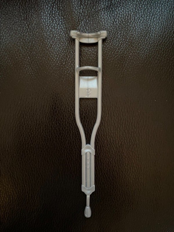 Barbie Silver Toy Crutch - Care Clinic Ambulance Hospital Medical -  Replacement