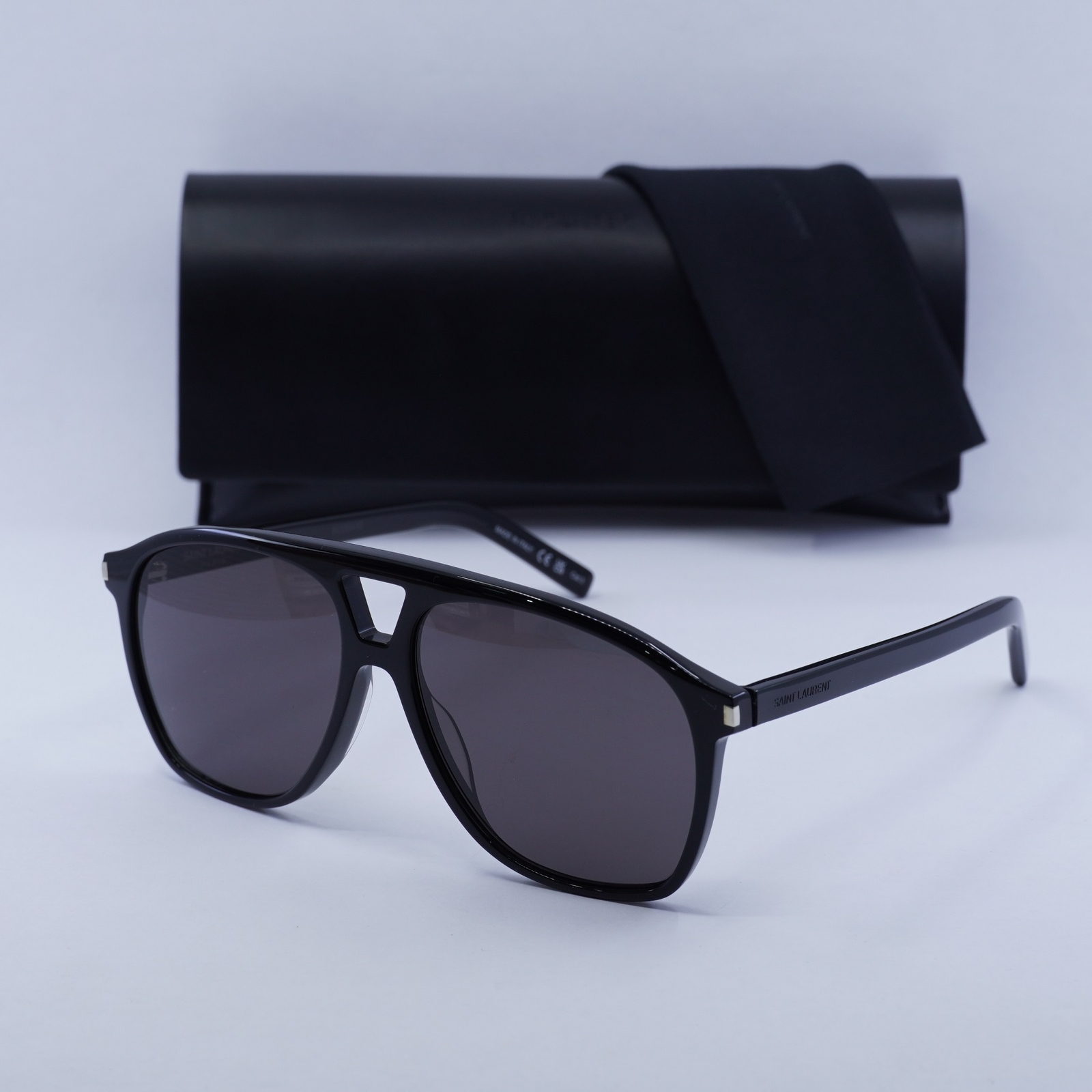 Occhiali da sole SAINT LAURENT SL596 DUNE 001 nero grigio 58 14 145 nuovi
