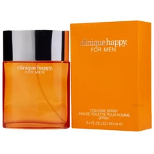 CLINIQUE HAPPY Cologne Spray Edt for Men 3.4 oz - 100ml Perfume New in Box~~