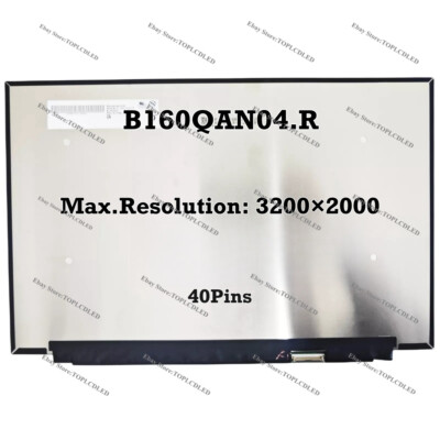 B160QAN04.R 16.0 Inch 40Pins LCD Screen Panel Matrix New IPS EDP