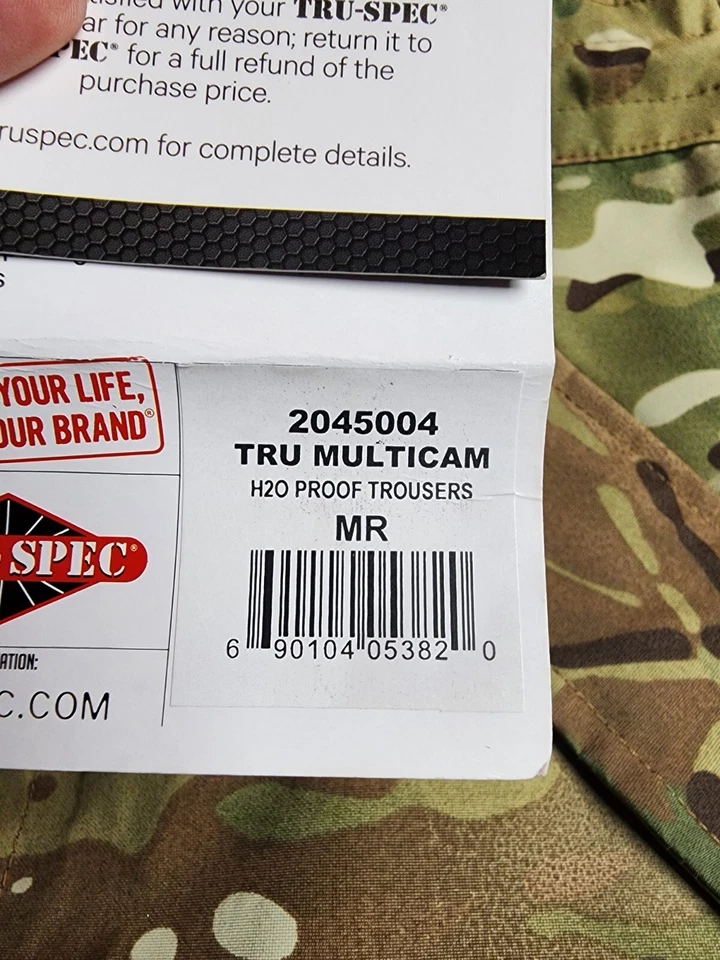Tru Spec 2045004 Men's Multicam H2O Proof Trousers Medium/Regular - Image 3 of 3