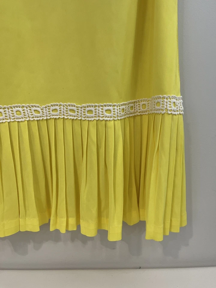 Купальник 1960-х Sandcastle Pin up платье для плавания, MOD Groovy игровой костюм желтый 2 штуки - Изображение 2 из 4