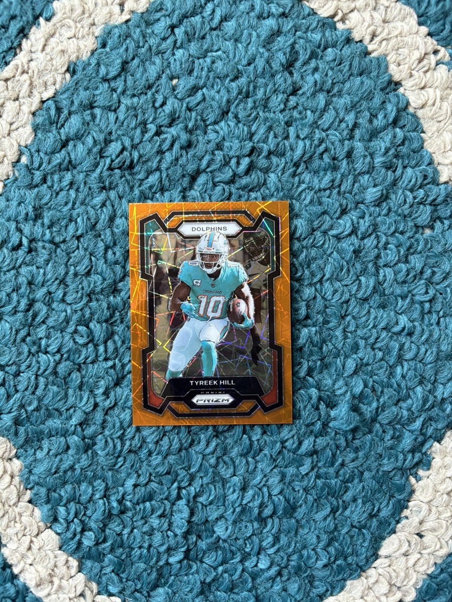TYREEK HILL 2023 Panini Prizm - ORANGE LAZER Insert #187 DOLPHINS