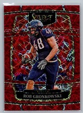 2022 Panini Select Draft Picks #90 Rob Gronkowski Red Lazer Prizm