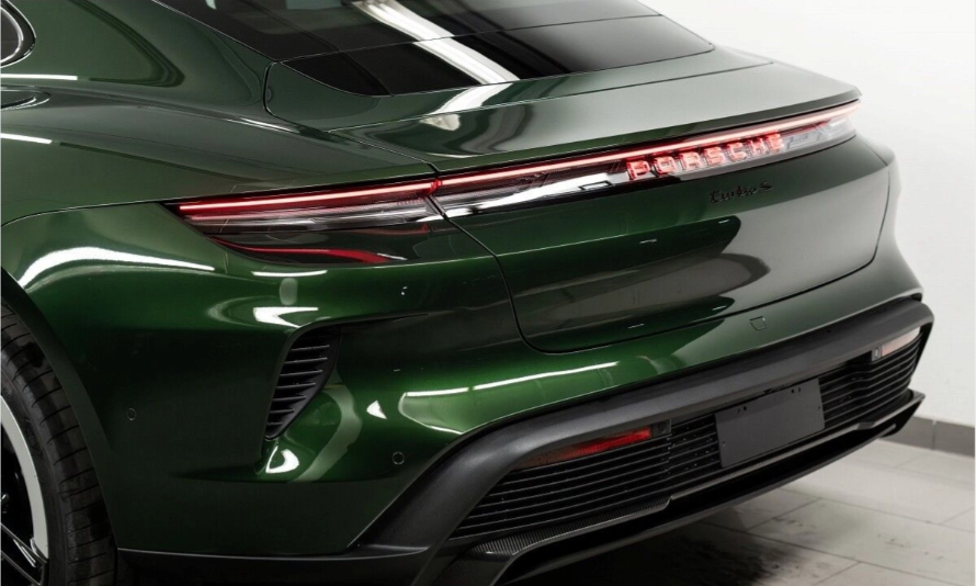 Porsche Taycan 9JA Red Porsche Letters Rear Tail Light