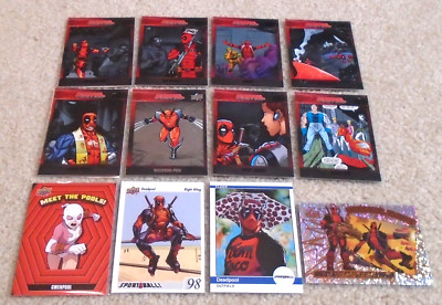 Deadpool! 12-card Upper Deck lot, 2018-2023, all inserts/parallels, all diff