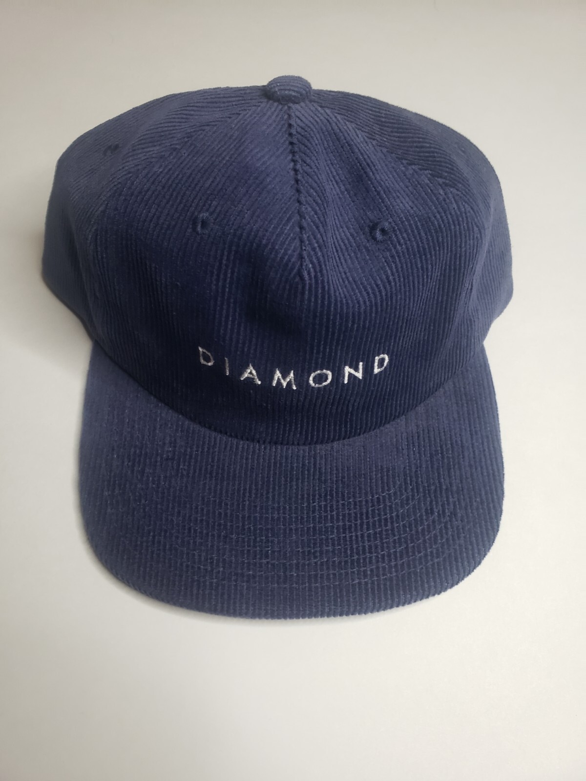 Diamond Supply Co. Men's Leeway Unstructured Corduroy Snapback Hat Cap - Navy
