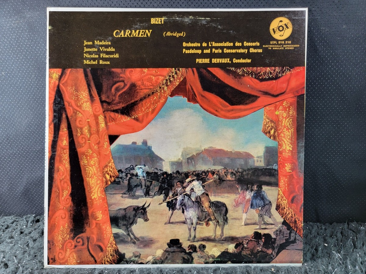 Pierre Dervaux - Bizet Carmen Abridged Vinyl LP STPL 518.210 (EX