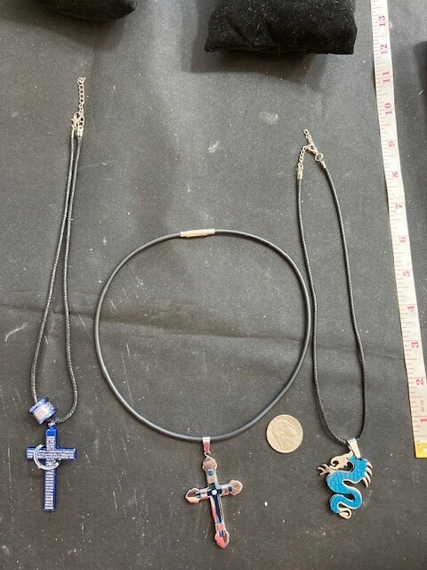 Very Cool Hipster Group of Stainless Steel Necklaces From my Film Collection