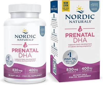 NORDIC NATURAL'S Nordic Naturals Prenatal DHA Omega-3 with Vitamin D3 90 Softgels, Pregnancy
