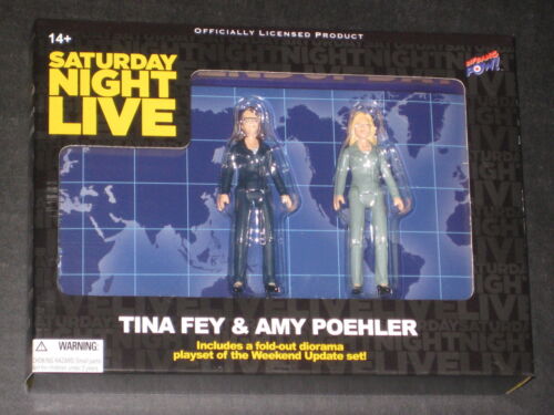 SATURDAY NIGHT LIVE TINA FEY AMY POELER WEEKEND UPDATE FIGURES & DIORAMA SNL NEW - Picture 1 of 3